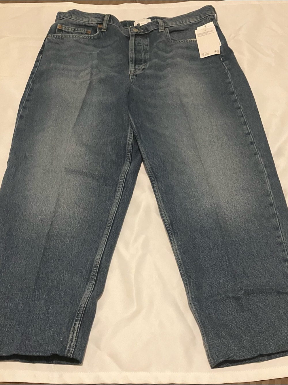 Women’s H&M Jeans Brand New Size 16 With Folded Bottoms